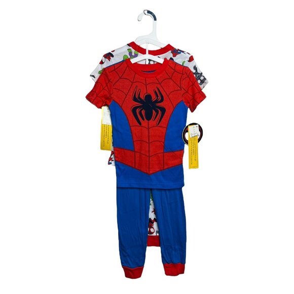 Marvel Pajamas Spiderman Marvel Kids 4 Piece Pajama Set Size 5